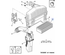 PEUGEOT 207 HAVA FİLTRE HORTUMU 1440.41