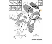 CİTROEN C4 HAVA FİLTRE HORTUMU ORJİNAL 1434.C1