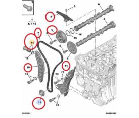 CİTROEN C4 PİCASSO EKSANTRİK ZİNCİR GERGİ KİTİ 