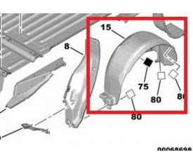 PEUGEOT PARTNER TEPE ARKA ÇAMURLUK DAVLUMBAZI SAĞ 8534.23