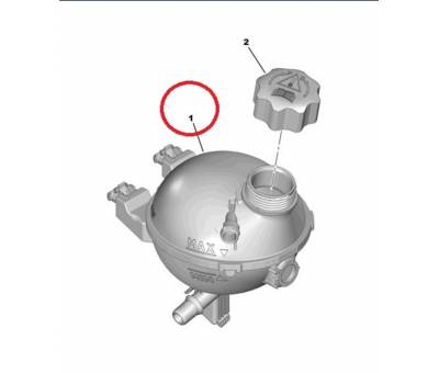CİTROEN C3 YEDEK SU DEPOSU 9800777280