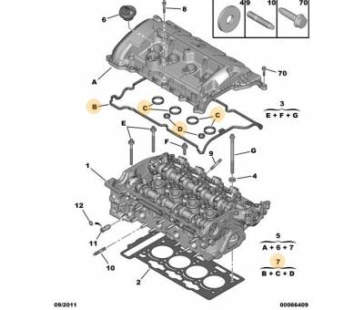 CİTROEN C4 ÜST KAPAK CONTA TAKIMI 1.4 VTI 0249.F4