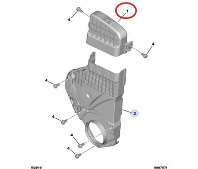 PEUGEOT 206 TRİGER KAPAK ÜST 0320.L3