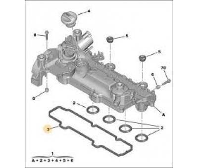 PEUGEOT 206 ÜST KAPAK CONTASI 1.4 HDİ 0249.F8