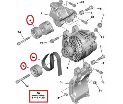 PEUGEOT BİPPER ALTERNATÖR SETİ 1.4 HDI 1613844280