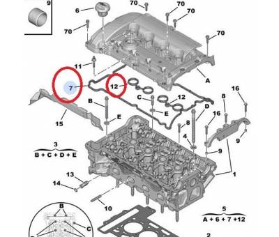 CİTROEN C4 PİCASSO 1.6THP ÜST KAPAK CONTA 