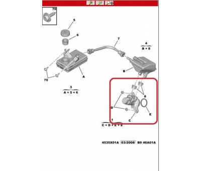 CİTROEN BERLİNGO FREN ANA MERKEZ 4601.V8