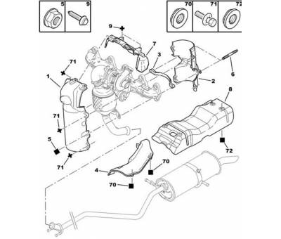 PEUGEOT 207 MANİFOLD ISI MUHAFAZASI 1723.R1