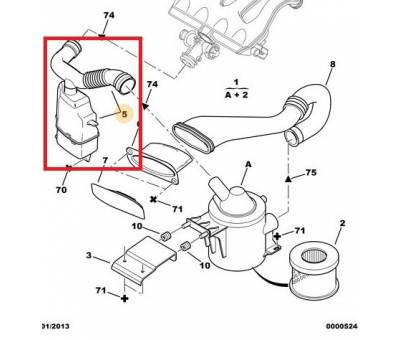 PEUGEOT PARTNER HAVA FİLTRE BORUSU 1.9 DW8 1426.2R