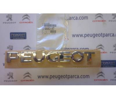 PEUGEOT 206 ORJİNAL PEUGEOT YAZISI 8663.XT