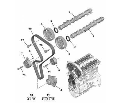 CİTROEN XSARA II 1.6 16V TRİGER SETİ ORJİNAL 0831.V1